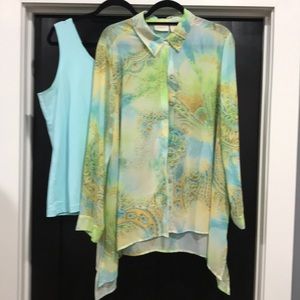 hico’s 3.0/Size 16 Blouse.,Tank/Capris separate
